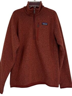 Patagonia Size S Men’s Half Zip Pullover Jacket Better Sweater Rust Outdoor